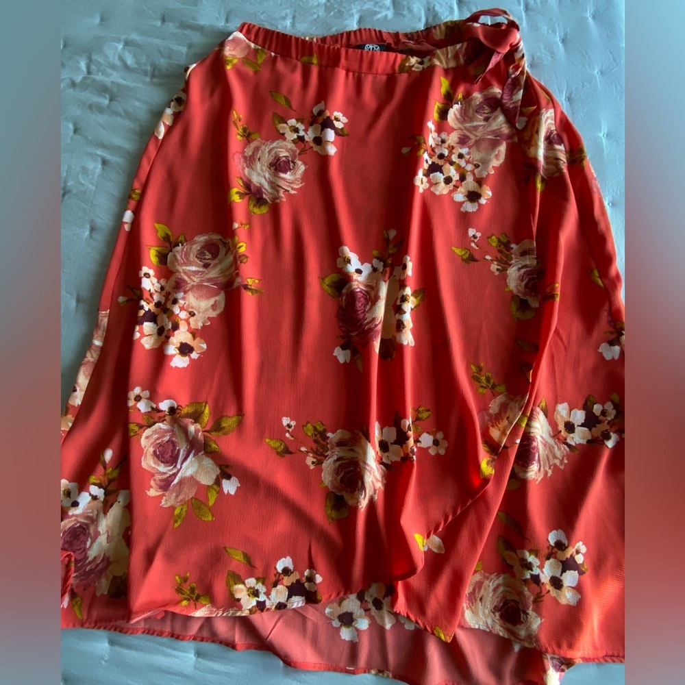 Bobeau Wrap MIDI Skirt
